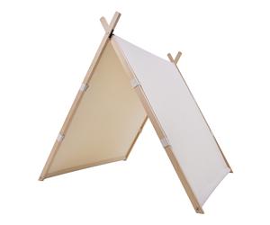 SUNNY Como - Tente Tipi Couleur Crème, Chambre Bebe | A partir de 2 ans | 100 % coton naturel | En bois FSC 100 % | Intérieur 107 cm x 123 cm