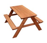 Sunny tire Table de pique-nique en bois AXI Dave Extérieur 89 x 89 x 50,5 cm Marron