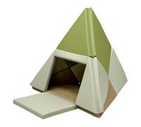Sunny Davi Parcours Motricité Pour Bébé, Beige | Soft Play - Blocs De Construction En Mousse, Tapis De Jeux Pliable, Tente Ou Bateau, Mousse Epe | À Partir De 12 Mois