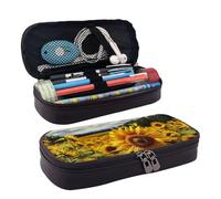 Sunny Day in Summer Park - Trousse à crayons avec fermeture éclair de grande capacité - Trousse à crayons esthétique - Trousse à crayons portable pour bureau, papeterie, maquillage, sac de rangement