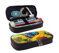 Sunny Day in Summer Park - Trousse à crayons avec fermeture éclair de grande capacité - Trousse à crayons esthétique - Trousse à crayons portable pour bureau, papeterie, maquillage, sac de rangement