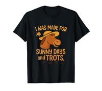 Sunny Days and Trots Funny Horse, nouveauté équestre T-Shirt