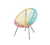 Sunny Days Le Cabana Fauteuil en RESINE 3 Couleurs 4 Pieds D72CM H88CM
