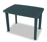 Table de jardin Farreto - 100 x 70 cm - Vert - Design Sunnydays - Le Plastik