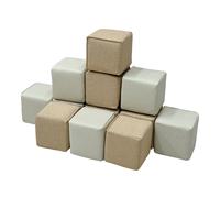 Sunny Dely Parcours Motricité pour Bébé, Beige | Soft Play, 12 Blocs de Construction Souples en Mousse, Mousse EPE | à Partir de 6 mois