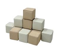 Sunny Dely Parcours Motricité pour Bébé, Beige | Soft Play, 12 Blocs de Construction Souples en Mousse, Mousse EPE | à Partir de 6 Mois