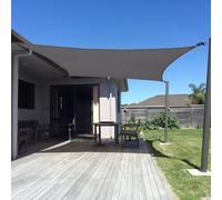 Sunny Guard Voile d'ombrage rectangulaire 2,4 x 3,6 m, Anthracite, Anti-UV pour Jardin, Cour, terrasse, Jardin, activités et installations de Plein air (Dimensions personnalisées)