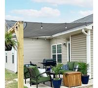 SUNNY GUARD Voile d'ombrage Rectangulaire 2x4m HDPE Respirant Toile Ombrage Une Protection des Rayons UV pour Patio Jardin, Terrasse,Extérieur,Balcon, Gris Anthracite