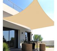 SUNNY GUARD Voile d'ombrage Rectangulaire 2x4m Imperméable Toile Ombrage UV Protection pour Patio Jardin, Terrasse, Extérieur, Balcon,Sable