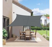 SUNNY GUARD Voile d'ombrage Rectangulaire 3x4m Imperméable Toile Ombrage UV Protection pour Patio Jardin, Terrasse,Extérieur, Balcon,Gris Anthracite