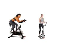 Sunny Health and Fitness Row-N-Ride™ Pro Squat Assist Trainer, Rowing Machine w/Digital Monitor + Locking Collar Clamps with Quick Release for Olympic Barbells for Pro Training