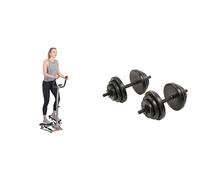 Sunny Health and Fitness Row-N-Ride™ Pro Squat Assist Trainer, Rowing Machine w/Digital Monitor + Magnetic Under Desk Pedal Exerciser, Dual Function Mini Exercise Cycle Bike