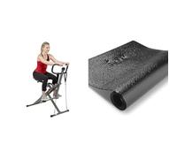 Sunny Health and Fitness Squat Assist Upright Row-N-Ride Rowing Machine+ Magnetic Underdesk/Standing Portable Ellittical Machine