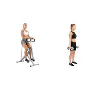Sunny Health and Fitness Total Body Smart 2-in-1 Stepper Machine, Total Body Workout + 45 Degree Hyperextension Roman Chair, Steel, Grey, One Size SF-BH6629