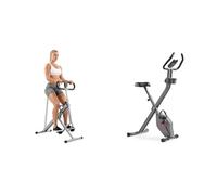 Sunny Health and Fitness Total Body Smart 2-in-1 Stepper Machine, Total Body Workout + Equipment Mat -Extra Small - NO. 074-XS