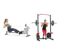 Sunny Health and Fitness Total Body Smart 2-in-1 Stepper Machine, Total Body Workout + Foldable Manual Treadmill, Compact Cardio Fitness, Durable Non-Electric Incline Exercise