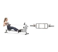 Sunny Health and Fitness Total Body Smart 2-in-1 Stepper Machine, Total Body Workout + Smart Folding X-Bike, Portable Compact Exercise Bike, Indoor, 14-Level Magnetic Resistance