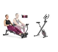 Sunny Health & Fitness Advanced Twist Stepper Machine with Resistance Bands, Portable Mini + Legacy Stepping Elliptical Machine, Total Body Cross Trainer with Ultra- Quiet Magnetic