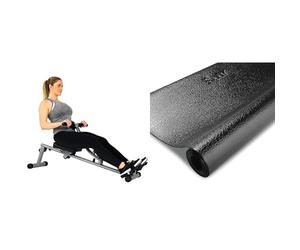 Sunny Health & Fitness Advanced Twist Stepper Machine with Resistance Bands, Portable Mini + Power Zone Squat Stand Rack Power Cage - SF-XF9931