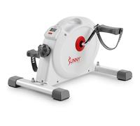 Sunny Health & Fitness(Blanc) Mini-pédalier Intelligent à Double Action, Design Discret - SF-B023005WHT