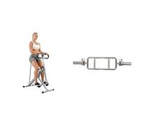 Sunny Health & Fitness Mini Stepper Machine, Stair Stepper Exercise Equipment + Foldable Manual Treadmill, Compact Cardio Fitness, Durable Non-Electric Incline Exercise