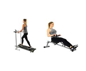 Sunny Health & Fitness Mini Stepper Machine, Stair Stepper Exercise Equipment + Legacy Stepping Elliptical Machine, Total Body Cross Trainer with Ultra- Quiet Magnetic