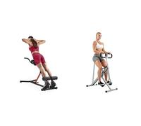 Sunny Health & Fitness Mini Stepper Machine, Stair Stepper Exercise Equipment + Upright Row-N-Ride, Versatile Full-Body Workout Squat Assist Trainer, Easy Setup & Foldable