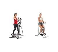 Sunny Health & Fitness Mini Stepper Machine, Stair Stepper Exercise Equipment + Versatile Resistance Band (Single Or Combination Set) for Strength Training