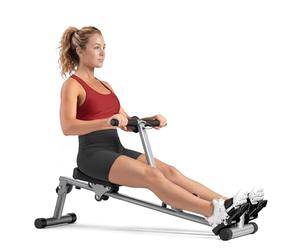 Sunny Health & Fitness Rameur à résistance réglable SF-RW1205 avec écran numérique