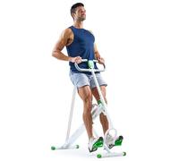 SUNNY HEALTH & FITNESS Row-N-Ride™ Trainer avec Assistance Squat - Fessiers et Cardio Total, résistance réglable, entraînement en Position Verticale en Vert - Modèle n° 077G