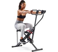 Sunny Health & Fitness Row-N-Ride Smart Upright Trainer avec résistance réglable, Pliable, entraînement des Bras, des fessiers et des Jambes, Connexion Gratuite à l'application SunnyFit - N° 077SMART