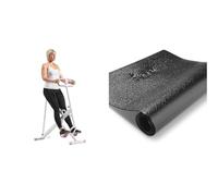 Sunny Health & Fitness Row-N-Ride Squat Assist Trainer for Glutes & Full Body Cardio Workout + Versatile Resistance Band (Single Or Combination Set) for Strength Training