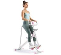 Sunny Health & Fitness Row-N-Ride Smart Upright Trainer avec résistance réglable, pliable, exercices pour les bras, les fessiers et les jambes, connexion gratuite à l'application SunnyFit - P2100SMART