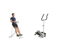 Sunny Health & Fitness SF-RW1205 12 Adjustable Resistance Rowing Machine Rower + Advanced Mini Home Steppers, Total Body Workout Stair Machine