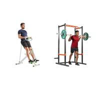 Sunny Health & Fitness Smart Compact Adjustable Rowing Machine, 12 Levels Resistance + Versatile Resistance Band (Single Or Combination Set) for Strength Training