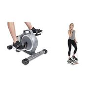 Sunny Health & Fitness Smart Upright Row-N-Ride Exerciser in Pink + Locking Collar Clamps with Quick Release for Olympic Barbells for Pro Training
