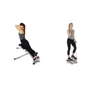 Sunny Health & Fitness Smart Upright Row-N-Ride Exerciser in Pink + Sunny Health and Fitness Yoga Mat - Blue