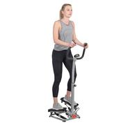 Sunny Health & Fitness Stepper avec Guidon Cardio à Domicile | Réglable Guidon, Digital Meter, Double Hydraulique, 115-180 kg Charge, Cardio à Domicile, App SunnyFit, Capteurs Pouls
