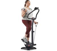 Sunny Health & Fitness Stepper Robuste Connecté avec Guidon et Support