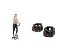 Sunny Health & Fitness Upright Row-N-Ride, Versatile Full-Body Workout Squat Assist Trainer + Smart Folding X-Bike, Portable Compact Exercise Bike, Indoor, 14-Level Magnetic Resistance
