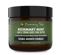 Sunny Isle Beurre de romarin et de menthe pour des cheveux et des racines forts, 2 onces, infusé avec de la biotine et de l'huile de ricin noire jamaïcaine