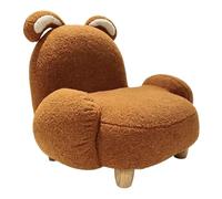 Sunny Lilo Fauteuil pour Enfant avec Oreilles, Tissu Teddy, Marron | Chaise Enfant avec Accoudoirs, pour la Salle de Jeux ou à la Chambre, 51 x 66 x 47 cm, à partir de 3 ans, Poids max. 100 kg