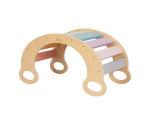 Sunny Marlie Arche Montessori En Bois Aux Couleurs De L'Arc-En-Ciel | Structure Escalade / Eveil Montessori, Evolutive