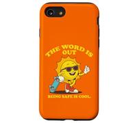 Sunny Safe, The Word is Out Being Safe is Cool. Coque pour iPhone SE (2020) / 7/8