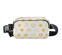 Sunny Sun Sac banane imperméable pour femme avec motif de ceinture Jaune soleil ensoleillé, 20,3 x 13,5 x 5,8 cm, drôle mignon, jaune soleil ensoleillé, 20,3 x 13,5 x 5,8 cm, Soleil ensoleillé jaune