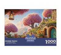 Sunny Terrace with Wooden Chairs 1000 Pcs Carton Premium Coffret De Puzzles Magical City Stimulant Et Éducatif Jeu Familial Puzzles pour Adultes Et Enfants 38x26cm/1000pcs