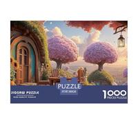 Sunny Terrace with Wooden Chairs 1000 Pièces Carton Premium Coffret De Puzzles Magical City Stimulant Et Éducatif Jeu Créatif Puzzles pour Adultes Et Enfants 38x26cm/1000pcs