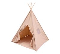 Sunny Vera Tente Tipi Chambre Enfant, Sandy Beige | Coton Naturel | Tente de Jeu avec Tapis de Sol Inclus | Dimensions 110 x 110 x 160 cm | A partir de 3 Ans