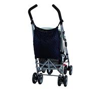 sunnybaby 19177 - Filet de courses universel pour poussettes et buggys - Avec brise-vue/doublure intérieure pratique - Fermeture universelle flexible - Couleur : bleu marine - Qualité : fabriqué en
