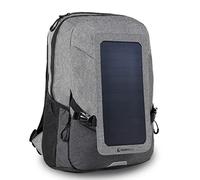 Sunnybag Explorer+ | Sac à Dos Solaire avec Panneau Solaire intégré de 6 W | Port USB | Chargement sans Fil | Compartiment pour Ordinateur Portable 15" | 15 litres | Textile Polyester imperméable |